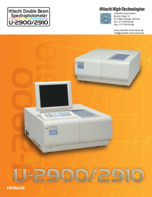 Page 1Hitachi Double Beam 
Spectrophotometer 