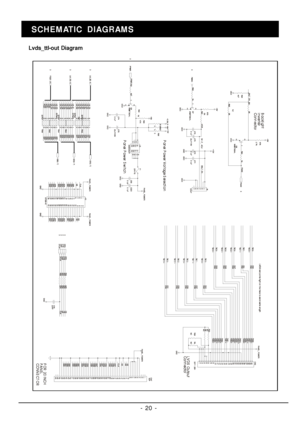 Page 20- 20 -SCHEMATIC DIAGRAMS
Lvds_ttl-out Diagram 