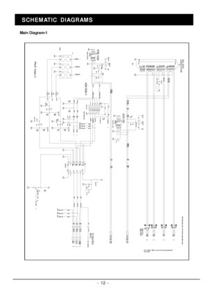 Page 12- 12 -SCHEMATIC DIAGRAMS
Main Diagram-1 