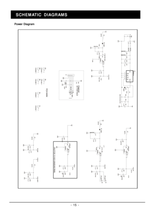 Page 15- 15 -SCHEMATIC DIAGRAMS
Power Diagram 