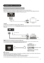 Page 18 
 
 
16 
 
 
CONNECTION (continued) 
Connecting Procedure (continued) 
Monitor Out can be used to display same image and sound as main unit on another television. 
When this output terminal is connected to an external television with a 75 Ohm terminal, the same image and sound from 
composite (AV3, AV4), or TV signal can be displayed to the external television. 
 
NOTE 
●  Video output is not available from component, RGB, or HDMI input. 
PC connection terminal (D-sub 15 pin) +PC(RGB)/HDMI Analog Audio...