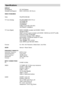 Page 34
-33-
DISPLAY
Siz e/Diagonal 32 (16:9 Dis play)
Veiwable s iz e/Diagonal 69.87 x 39.33 (c m ) / 80.18 (c m )
VIDEO STANDARDS
Video PAL/NTSC/SECAM
TV Tuner (Analog) PAL/SECAM/B/G D/K K I/I L/LVHF ( B AND I/ III)
UHF ( B AND U)
HYPERBAND
CABLE TV (S1-S20 / S21-S41)
100 PRESET CHANNELS
TV Tuner (Digital) MHEG-5 ENGINE c om pliant with ISO/IEC 13522-5 Ukengine Profile 1
Objec t c arous el s upport c om pliant with ISO/IEC 135818-6 and UK DTT profile
Frequenc y range: 474-850 MHz
Trans m is s ion s tandard:...