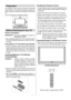 Page 10
English-9-
Handling the Remote Control
 It could cause corrosion or battery leakage and may
result in physical injury and/or property damage in-
cluding fire.
 Never mix used and new batteries in the device.
 Replace all the batteries in a device at the same time.
 Remove the batteries if the remote control is not going to be used for an extended period of time.
 To avoid possible failure, read the following instruc- tions and handle the remote control properly.
 Do not drop or cause impact to the...