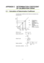 Page 321A - 8 
APPENDIX C  DETERMINATION COEFFICIENT 
OF CALIBRATION CURVE 
 
C.1    Calculation of Determination Coefficient 
 
The determination coefficient and other factors are calculated via the 
following formula. 
 
 
 
Difference DIFF  :  DIFF
n = Cn - Cstdn 
Relative difference RD  : 
RDDIFF
An=×100  
AA
Nn=∑ 
Student’s t-test  : 
tDIFF
DIFF
Nnn=

∑2
1
 
Relative coefficient  : 
()()
()
RCC CC
CCnnstdn
n= 
∑∑
∑
2
2
2
 
Determination coefficient  :  R
2 = (R)2 
 
An : Photometric or 
average value of...
