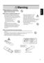 Page 5•If the cord is damaged (core wire is
exposed, disconnected, etc.), ask
your dealer to replace it. It may
cause a fire, electric shock, etc.
•Check that no dirt adheres to the
power plug and fully insert without any play. If
dirt adheres or the connection is incomplete, it
may cause a fire, electric shock, etc.
•The outer shield of power cord must be
connected to ground.
If you do not, it may cause a
electric shock.
5
ENGLISHBe careful in handling the power cord.
•Do not scratch, damage or process the...