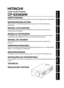 Page 1ENGLISH
DEUTSCH
FRANÇAIS
ITALIANO
ESPAÑOL
NEDERLANDS
NORSK
TECHNICAL
PORTGÊS
Liquid Crystal Projector
CP-SX5600W
USERS MANUAL
Please read this users manual thoroughly to ensure correct usage through understanding.
BEDIENUNGSANLEITUNG
Bitte lessen Sie diese Bedienungsanleitung zugunsten der korrekten Bedienung
aufmerksam.
MANUEL DUTILISATION
Nous vous recommandons de lire attentivement ce manuel pour bien assimiler le
fonctionnement de lappareil.
MANUALE DISTRUZIONI
Vi preghiamo voler leggere attentamente...