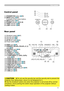 Page 55
Part names
Control panel
(1) STANDBY/ON button (16)
(2)  MENU button (25) 
It consists of four cursor buttons.
(3) 
INPUT  button (17)
(4) POWER indicator (16, 69)
(5) TEMP  indicator (69)
(6) LAMP  indicator (69)
Rear panel
(1) Shutdown switch (71)
(2) Security slot (9)
(3) Security bar (9)
(4) AC IN (AC inlet) (12)
(5) Power switch (16)
(6) 
RGB1 port (10)
(7)  RGB2(G/Y, B/CB/PB, R/CR/PR, H, V)  
port (10)
(8) CONTROL  port (10)
(9) HDMI port (10)
(10) 
VIDEO port (10)
(11) S-VIDEO...