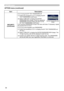 Page 5656
OPTION menu
OPTION menu (continued)
ItemDescription
SECURITY
(continued)
5.3-3   
Turning the MY TEXT PASSWORD off
(1)   Follow the procedure in 5.3-1 to display the MY 
TEXT PASSWORD on/off menu.
(2)   Select TURN OFF to display the ENTER 
PASSWORD BOX (large). Enter the registered 
PASSWORD and the screen will return to the 
MY TEXT PASSWORD on/off menu. 
If an incorrect PASSWORD is input, the menu will close. If necessary, repeat 
the process from 5.3-3(1)
5.3-4 If you have forgotten your...