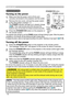 Page 1616
ContentsPower on/off
BLANKLASER
ASPECT
PUSH  ENTER PAGE UP
LASER
INDICATORMY SOURCE/
DOC.CAMERASEARCH
STANDBY/ON
VIDEORGB
PAGE DOWNESCMENU RESET
POSITION AUTOPbyPMAGNIFYON
OFFMY BUTTON1
2VOLUME+
-FREEZE KEYSTONE MUTE
1.Make sure that the power cord is firmly and 
correctly connected to the projector and the outlet.
Turning on the power
2.Remove the lens cover, and set the power switch 
to the ON position (marked 
“ I ”).  
The 
POWER indicator will light up in steady orange 
(
69). Then wait several...