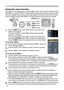 Page 2424
Operating
BLANKLASER
ASPECT
PUSH  ENTER PAGE UP
LASER
INDICATORMY SOURCE/
DOC.CAMERASEARCH
STANDBY/ON
VIDEORGB
PAGE DOWNESCMENU RESET
POSITION AUTOPbyPMAGNIFYON
OFFMY BUTTON1
2VOLUME+
-FREEZE KEYSTONE MUTE
BLANK LASER
ASPECT
PUSH  ENTER
 PAGE UP
LASER
INDICATOR
MY SOURCE/
DOC.CAMERA
SEARCH
STANDBY/ON
VIDEORGB
PAGE DOWN
ESCMENU RESET
POSITION AUTOPbyP
MAGNIFYON
OFFMY BUTTON1
2VOLUME+
-
FREEZE KEYSTONE MUTE1.Press the MENU button on the remote control or one of the cursor 
buttons on the projector. 
The...