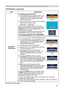 Page 5555
OPTION Menu
OPTION Menu (continued)
ItemDescription
SECURITY
(continued) 5.2 Displaying the MY TEXT
(1)  
Use the ▲/▼ buttons on the SECURITY menu 
to select the MY TEXT DISPLAY menu and 
press the ► button to display the MY TEXT 
DISPLAY on/off menu.
(2)   Use the ▲/▼ buttons on the MY TEXT DISPLAY 
on/off menu to select on or off.
TURN ON 
ó TURN OFF
When it is set TURN ON, the MY TEXT will be 
displayed on the START UP screen and the INPUT-
INFORMATION- when the INFORMATION on the 
SERVICE menu is...