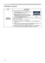 Page 5656
OPTION Menu
OPTION Menu (continued)
ItemDescription
SECURITY
(continued)
5.3-3   
Turning the MY TEXT PASSWORD off
(1)   Follow the procedure in 5.3-1 to display the MY 
TEXT PASSWORD on/off menu.
(2)   Select TURN OFF to display the ENTER 
PASSWORD BOX (large). Enter the registered 
PASSWORD and the screen will return to the 
MY TEXT PASSWORD on/off menu. 
If an incorrect PASSWORD is input, the menu will close. If necessary, repeat 
the process from 5.3-3(1)
5.3.4 If you have forgotten your...