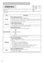 Page 3030
SCREEN Menu
With the SCREEN menu, the items shown in the table below can be
performed.
Perform each operation in accordance with the instructions in the
table below.
: SELECT
MENU
MAIN
PICTURE-1
PICTURE-2
INPUT
AUTO
SCREEN
OPTIONBLANK
START UP
MENU POSITION
MESSAGE
RESETBLACK
TURN ON
TURN ON
ItemDescription
BLANK
Select a Blank Screen Color:
BLUEñWHITEñBLACK
•The blank screen of selected color is displayed by pressing the BLANK
button. Please refer to the section “Temporarily Blanking The Screen”...