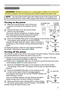 Page 17
17
Power on/off
Power on/off
WARNING  ►When the power is on, a strong light is emitted. Do not look into 
the lens of projector. Also do not peep at the inside of projector through a hole.
NOTE  • Turn the power on/off in right order. Please power on the projector prior 
to the connected devices. Power off the projector later than the connected devices.
Turning on the power
1. Make sure that the power cord is ﬁrmly and 
correctly connected to the projector and the 
outlet.  
2. Remove the lens cover,...