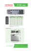 Page 2CP-S245 series
For sales information, call 1.800.225.1741.
Printed 12.05
Specifications are subject to change without notification.www.hitachi.us/digitalmedia
Screen Size 4.3  Throw distance 
Diagonal*   Width* Min*  Max*  
30   24   36 43  
60   48   72  87  
80   64   96  116   
100   80    121 145  
120   96    145   174   
150   120    182    218  
200    160    242    291 
300 240 364 437 
Throw ratio: 1.52 ~ 1.86:1 (distance:width) 
*: Measured in inches
CP-S245 Dimensions
12.0”(*)
9.8”
(*)
3.4”...