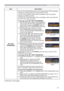 Page 5151
SECURITY menu
Item Description
MY TEXT 
PASSWORD
The MY TEXT PASSWORD function can prevent the MY TEXT from being 
overwritten. When the password is set for the MY TEXT;
• The MY TEXT DISPLAY menu will be unavailable, which can prohibit 
changing the DISPLAY setting.
• The MY TEXT WRITING menu will be unavailable, which can prevent the 
MY TEXT from being overwritten.
1 Turning on the MY TEXT PASSWORD
1-1  Use the ▲/▼ cursor buttons on the SECURITY 
menu to select the MY TEXT PASSWORD and 
press the ►...