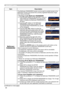 Page 4848
SECURITY menu
ItemDescription
MyScreen 
PASSWORD
The MyScreen PASSWORD function can be used to prohibit access to the 
MyScreen function and prevent the currently registered MyScreen image 
from being overwritten.
1 Turning on the MyScreen PASSWORD1-1   Use the ▲/▼ buttons on the SECURITY menu to 
select MyScreen PASSWORD and press the ► 
button to display the MyScreen PASSWORD on/
off menu.
1-2   Use the ▲/▼ buttons on the MyScreen 
PASSWORD on/off menu to select ON. 
The ENTER NEW PASSWORD box...