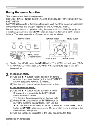 Page 3122
Operating
7RVWDUWWKH0(18SUHVVWKHMENUEXWWRQ7KH0(18\RXODVWXVHG($6