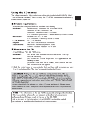 Page 8915
ENGLISH
Using the CD manual
G&520WLWOHG
