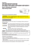 Page 11
Projector
CP-X2510Z/CP-X3010Z
CP-X2011/CP-X2511/CP-X3011/CP-X3511
User's Manual (detailed) 
Operating Guide
Thank you for purchasing this projector.

SURGXFW%HVXUHWRUHDG³Safety Guide