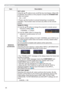 Page 5546
OPTION menu
Item Description
SERVICE
(continued)KEY LOCK
8VLQJWKHxzEXWWRQVWXUQVRQRIIWKHNH\ORFNIHDWXUH:KHQ21
STANDBY/ON
EXWWRQDUHORFNHG
21
Ù2))

RSHUDWLRQ7KLVIXQFWLRQGRHVQRWKDYHDQ\HIIHFWRQWKHUHPRWH
FRQWURO
REMOTE FREQ.

IUHTXHQF\VHWWLQJ(
	4
1250$/
Ù+,*+
8VHWKH{yEXWWRQWRFKDQJHWKH
SURMHFWRU
VUHPRWHVHQVRURQRURII
21
Ù2))
7KHIDFWRU\GHIDXOWVHWWLQJLVIRUERWK1250$/DQG+,*+WREH
GLVDEOHHLWKHU
RIWKHP(
	13

INFORMATION...