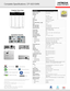 Page 3Specifications
Projection Technology 3LCD, 3 chip technology
Number of Pixels 786,432 pixels
Resolution
Video 540 TV lines
RGB 1024 dots X 768 lines
Colors 16.7 million colors
Aspect Ratio Native 4:3/16:9 compatible
Lens Manual zoom x 1.2
Throw Ratio (distance : width) 1.5 - 1.8:1
Lamp 215W 
White Light Output 2,400 ANSI lumens
Color Light Output 2,400 ANSI lumens
Expected Lamp Life Approximately 5,000 hours (standard mode), 
6,000 hours (Eco mode)* 
Contrast Ratio 3000 : 1 (using active IRIS)
Speaker...