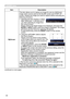 Page 3838
SCREEN menu
ItemDescription
MyScreen This item allows you to capture an image for use as a MyScreen 
image which can be used as the BLANK screen and START UP 
screen. Display the image you want to capture before executing the 
following procedure.
1.  
Selecting this item displays a dialog 
titled “MyScreen”. It will ask you if 
you start capturing an image from 
the current screen.
Please wait for the target image to be displayed, and press the 
ENTER or INPUT button when the image is displayed. The...