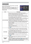 Page 4536
SETUP menu
SETUP menu
From the SETUP menu, items shown in the table 
below can be performed.
Select an item using the ▲/▼ cursor buttons, and 
press the ► cursor button or ENTER button to 
execute the item. Then perform it according to the 
following table.
Item Description
AUTO KEYSTONE
Selecting this item performs the Automatic keystone distortion 
correction. Projector automatically corrects vertical keystone distortion 
due to the (forward/backward) setup angle by itself.
This function will be...