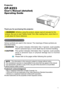 Page 1

Projector
CP-X253
User's Manual (detailed) 
Operating Guide
Thank you for purchasing this projector.
WARNING  ►Before using this product, please read all manuals for this 
product. Be sure to read “Safety Guide” first. After reading them, store them in 
a safe place for future reference.
About this manual
Various symbols are used in this manual. The meanings of these symbols are 
described below. 
WARNING This  symbol  indicates  information  that,  if  ignored,  could  possibly 
result in...