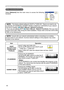 Page 40
40

NETWORK Menu
 MENU [RGB]
 IMAGE  SETUP
 PICTURE
 INPUT
 OPTION
 EASY MENU  SCREEN:SELECT
 NETWORK
 IP ADDRESS SUBNET MASK
 DATE AND TIME
 DHCP TURN OFF
 DEFAULT GATEWAY
 TIME DIFFERENCE
 e‑SHOT INFORMATION
Multifunctional settings
ItemOperation
DHCP 
(Dynamic Host  Conﬁguration 
Protocol) DHCP TURN ON/TURN OFF:
 Use the ▲/▼ 
buttons to turn DHCP on/off
TURN ON  TURN OFF
Select TURN OFF when the network does not have  DHCP 
enabled.
IP ADDRESS Entering the IP ADDRESS :
 Use the ▲/▼/◄/► buttons to...