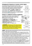 Page 1414
Remote control
Changing the frequency of  remote control signal
The accessory remote control has the two choices on signal 
frequency Mode 1:NORMAL and Mode 2:HIGH. If the remote control 
does not function properly, attempt to change the signal frequency.
In order to set the Mode, please keep pressing the combination of 
two buttons listed below simultaneously for about 3 seconds.
Using as a simple PC mouse & keyboard
The accessory remote control works as a simple mouse 
and keyboard of the computer,...