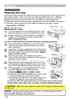 Page 6262
Maintenance 
Maintenance
A lamp has finite product life. Using the lamp for long periods of time could cause 
the pictures darker or the color tone poor. Note that each lamp has a different 
lifetime, and some may burst or burn out soon after you start using them. 
Preparation of a new lamp and early replacement are recommended.  To prepare 
a new lamp, make contact with your dealer and tell the lamp type number .
Replacing the lamp
Type number : DT01021
1.Turn the projector off, and unplug the power...