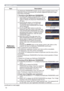 Page 7272
SECURITY menu
Item Description
MyScreen 
PASSWORD
The MyScreen PASSWORD function can be used to prohibit access to the 
MyScreen function and prevent the currently registered MyScreen image 
from being overwritten.
1 Turning on the MyScreen PASSWORD
1-1  Use the ▲/▼ buttons on the SECURITY menu to 
select MyScreen PASSWORD and press the ► 
button to display the MyScreen PASSWORD on/
off menu.
1-2  Use the ▲/▼ buttons on the MyScreen 
PASSWORD on/off menu to select ON. 
The ENTER NEW PASSWORD box...