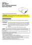 Page 1

Projector
CP-X417
User's Manual (detailed)  
Operating Guide
Thank you for purchasing this projector.
►Before using this product, please read all manuals for this 
product. Be sure to read “Safety Guide” first. After reading them, store them in a 
safe place for future reference.
WARNING
• The information in this manual is subject to change without notice.
• The manufacturer assumes no responsibility for any errors that may appear in 
this manual.
• The reproduction, transfer or copy of all or...