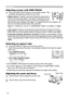 Page 18
18

Operating
Adjusting the zoom and focus
1. Use the zoom knob to adjust the screen size. 
2. Use the focus ring to focus the picture.
Adjusting screen with ONE-TOUCH
1. Press the ONE TOUCH button on the remote control. This 
activates the following functions at one time.
Signal search: Projector will cycle through its input ports in 
order to ﬁ nd any input signal. The search is started from the 
current port. Then when an input is found, the projector will 
stop searching and display the image. If...