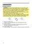 Page 14
14

Putting batteries

WARNING
  
►
Always handle the batteries with care and use them only as 

directed. Improper use may result in battery explosion, cracking or leakage, 

which could result in ﬁ re, injury and/or pollution of the surrounding environment.

• Be sure to use only the batteries speciﬁ ed. Do not use batteries of different 

types at the same time. Do not mix a new battery with used one. 

• 
Make sure the plus and minus terminals are correctly aligned when loading a battery.

• Keep a...