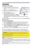 Page 1818
VIDEODOC
.
CAME
RA
KEYST
ONEASPEC
TSEA
RCH
BL
ANK
MUTEMY BUTTO
NPOSIT
IO
N1
2
E
SCENTERMENURE
SET
COMPUTE
RMY
 SOURCE/AUTOM
AGNIFYPAG
E
  
    UPVOLUM
EDOWNo ONOFF9× FR
EEZE
1.Make sure that the power cord is ﬁrmly and 
correctly connected to the projector and the 
outlet.
Turning on the power
2.Make sure that the POWER indicator is 
steady orange (
97). Then remove the lens 
cover.
3.Press STANDBY/ON button on the 
projector or the remote control.
The projection lamp will light up and POWER...