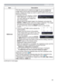 Page 4949
SCREEN menu
Item Description
MyScreenThis item allows you to capture an image for use as a MyScreen 
image which can be used as the BLANK screen and START UP 
screen. Display the image you want to capture before executing the 
following procedure.
1.  Selecting this item displays a dialog 
titled “MyScreen”. It will ask you if 
you start capturing an image from 
the current screen.
Please wait for the target image to be displayed, and press the 
ENTER or INPUT button when the image is displayed. The...