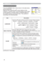 Page 3838
SCREEN Menu
SCREEN Menu
Item Description
LANGUAGE
8VLQJWKHxzEXWWRQVVZLWFKHVWKH262Q6FUHHQLVSOD\ODQJXDJH
SUOMIÙ POLSKI Ù TÜRKÇE ENGLISHÙ FRANÇAIS Ù DEUTSCHÙ ESPAÑOLÙ ITALIANO
NORSKÙ NEDERLANDS Ù PORTUGUÊSÙãÄ.†
Ù Ù Ù SVENSKAÙ
MENU POSITION8VLQJWKH{yxzEXWWRQVDGMXVWVWKHPHQXSRVLWLRQ
To quit the operation, press the MENU button on the remote control 
or keep no operation for about 10 seconds.
BLANK8VLQJWKHxzEXWWRQVVZLWFKHVWKHPRGHIRUWKHEODQNVFUHHQ
The blank...