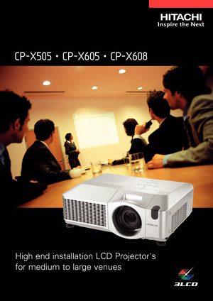 Page 1CPX505 • CPX605 • CPX608
High end installation LCD Projectors 
formedium to large venues
          