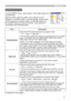 Page 3131
INPUT Menu
INPUT Menu
Item Description
PROGRESSIVE8VLQJWKHxzEXWWRQVVZLWFKHVWKHSURJUHVVPRGH
TV
Ù FILM 
Ù TURN OFF
• This function is performed only for an interlaced signal of a VIDEO 
input, an S-VIDEO input or COMPONENT VIDEO input of 525i
(480i), 625i (576i) or 1125i (1080i) signal.
• When TV or FILM is selected, the screen image will be sharp. 
FILM adapts to the 2-3 Pull-Down conversion system. But these 
may cause a certain defect (for example, jagged line) of the picture 
for a quick...