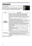 Page 34
34

SETUP menu
SETUP menu
ItemDescription
AUTO 
KEYSTONE EXECUTE
Selecting this item performs the automatic keystone distortion correction. Projector automatically corrects vertical keystone distortion due to the (forward/backward) setup angle by itself.
This function will be executed only once when selected in the menu. When the slant of the projector is changed, execute this function again.
• The adjustable range for correction will vary among inputs. For some input, this function may not work well.•...