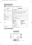 Page 40Dimension Diagram
Unit : mm
77.5 295
237 87.5
37
50.5231
ItemSpecification
Product nameLiquid crystal projector
Liquid
crystal
panelPanel size1.8 cm (0.7 type)
Drive systemTFT active matrix
PixelsCP-S318480,000 pixels (800 horizontal x600 vertical)
CP-X328786,432 pixels (1024 horizontal x 768 vertical)
LensZoom lens F=1.7 ~ 2.1  f=36.8 ~ 47.8 mm
Lamp150 W UHB
Speaker1.0W
Power supplyAC100 ~ 120V, 2.7A / AC220 ~ 240V, 1.3A
Power consumption240W
Temperature range0 ~ 35°C (Operating)
Size295 (W) x 87.5...
