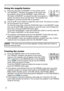 Page 22


Operating
• The zoom level can be finely adjusted. Closely watch the screen to 
find the level you want.
NOTE
BLANKLASER
ASPECT
 ESC MENU RESET   POSITION AUTO    MAGNIFY MY BUTTON VOLUME ON 1    MUTE OFF 2 FREEZE KEYSTONE SEARCH 
PUSH ENTER
 PAGE UP  PAGE DOWN
 STANDBY/ON VIDEO RGB
LASERINDICATOR
BLANKLASER
ASPECT
 ESC MENU RESET   POSITION AUTO    MAGNIFY MY BUTTON VOLUME ON 1    MUTE OFF 2 FREEZE KEYSTONE SEARCH 
PUSH ENTER
 PAGE UP  PAGE DOWN
 STANDBY/ON VIDEO RGB
LASERINDICATOR
1.Press...