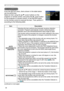 Page 36
36

SETUP Menu
SETUP Menu
From the SETUP menu, items shown in the table below 
can be performed.
Select an item using the ▲/▼ cursor buttons on the 
projector or remote control, and press the ► cursor button 
on the projector or remote control, or the ENTER button 
on the remote control to execute the item. Then perform it 
according to the following table.
ItemDescription
AUTO 
KEYSTONE EXECUTE
Selecting this item performs the Automatic keystone distortion correction. Projector automatically corrects...