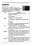 Page 3030
IMAGE menu
IMAGE menu
From the IMAGE menu, items shown in the table below 
can be performed.
Select an item using the ▲/▼ cursor buttons on the 
projector or remote control, and press the ► cursor button 
on the projector or remote control, or 
ENTER button on 
the remote control to execute the item. Then perform it 
according to the following table.
Item Description
ASPECT Using the ▲/▼ buttons switches the mode for aspect ratio. 
For an RGB or MIU signal
NORMAL  ó 4:3 
ó 16:9 
ó SMALL
         
For...