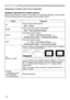 Page 56
56

USB STORAGE
Displaying an image in full screen (continued)
2) Button operation for motion picture
While motion picture is shown in full screen, the following operation can be made 
from the control panel on the projector or the remote control.
ButtonOperation
UPPause and play motion picture.
Play ó Pause
DOWNPlay motion picture slowly. (half speed)
Play ó Play slowly (half speed) 
RIGHT
Fast-forward motion picture.
                Play ð Fast-forward (2 times)
Fast-forward (8 times)  Fast-forward...