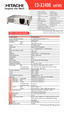 Page 1SPECIFICATIONS
Input/Output terminals
Chassis
Replace
ment
parts
•Vertical Keystone Correction
•Reverse image function for ceiling mount
•My Memory•32dB Noise Level•Gamma correction•Component/composite/
Svideo inputs 
•Freeze function•Manual zoom & manual focus•Kensington security slot•Progressive scan•My Screen
•1,500 ANSI lumens•Native XGA resolution•5.5 lbs•2 RGB inputs and 1 RGB 
output
•Digital zoom (x4)•HDTV theater ready•FCC Class B•16:9 optional format •Audio Input / Output
Model Number EDX3400...