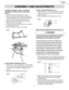 Page 11
–  11  – 
English

1
11
ESTIMATED ASSEMSLY TIME 25~40 MINUTES
ASSEMBLE THE TABLE SAW TO THE STAND 
(FIG. A)
1.  Unfold the leg sets and push down in place.
2.  Place the stand on a level surface and adjust the 
     front-right adjustable foot, so all legs are contacting 
     the ﬂoor and are at similar angles on the ﬂoor.
3.  Match the holes of the stand to the holes on the     
bottom ﬂange of the saw base.
4.  Fasten the saw to the stand using the four handles 
(1) then tighten securely .
5....