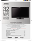 Page 1Owner’s Guide
Model  L 32 C 20 5
3 2 ” C la ss ( 31.5 1 ” D iago na l)
L32C205_OR-OG_cover.indd   67/5/11   3:03:36 PM
IMPOR TANT  SAFETY  INSTRUCTIONS  ....................................................................... 2-6
HOW  TO  ATT ACH / REMOVE  THE STAND ..................................................................... 7
FIRST  TIME USE 
........................................................................\
...............................10-13
TV OPERA TION...